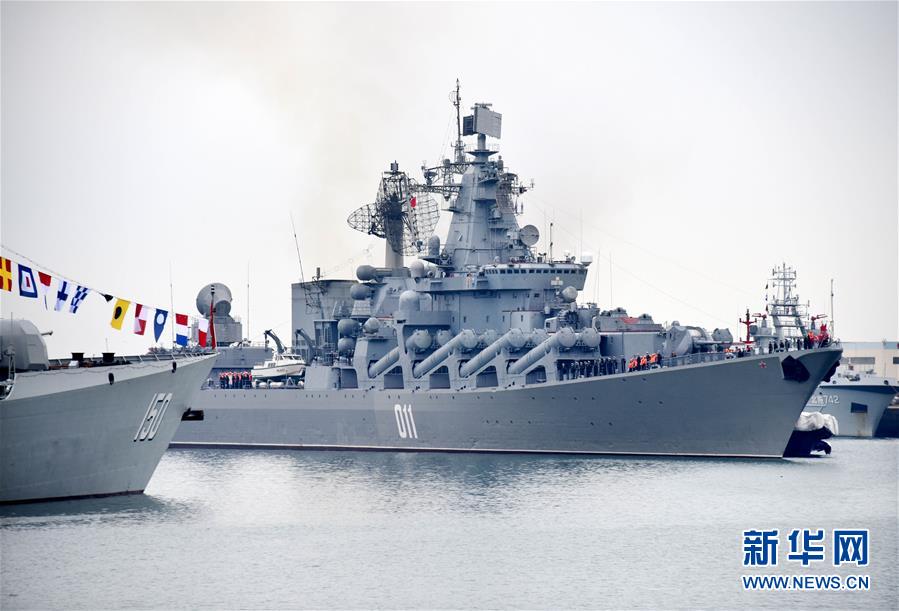 （軍事）（4）中俄&ldquo;海上聯(lián)合&mdash;2019&rdquo;軍事演習俄方參演艦艇抵達青島