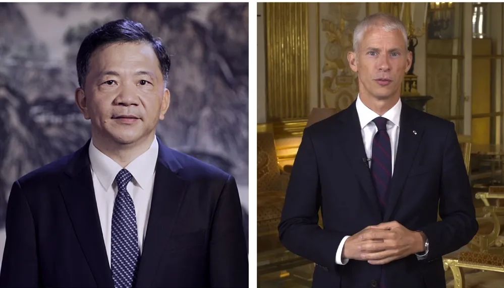 中宣部副部長，中央廣播電視總臺臺長、  總編輯慎海雄與法國文化部部長弗蘭克&middot;里斯特  共同宣布項目啟動