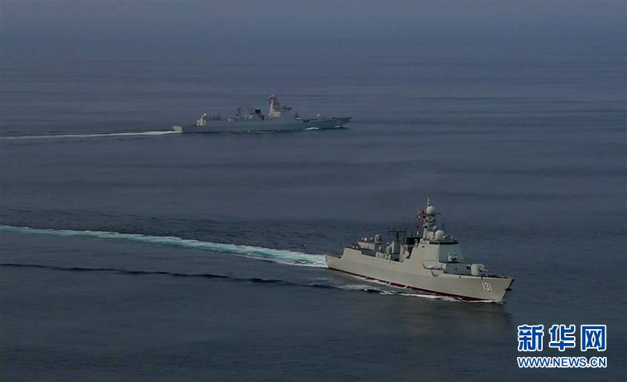 （國(guó)際）（1）中國(guó)海軍第35、36批護(hù)航編隊(duì)在亞丁灣完成任務(wù)交接