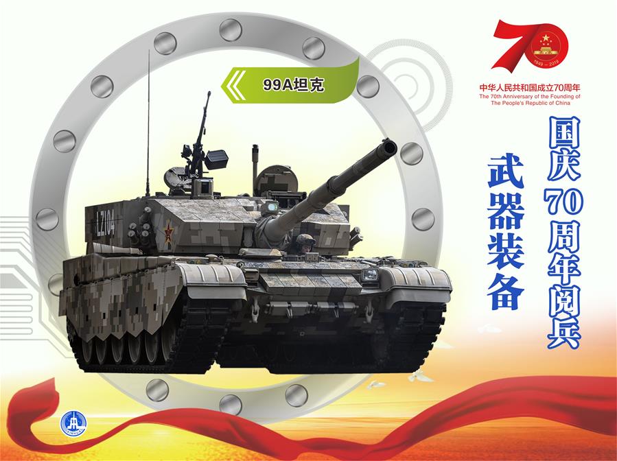 （圖表）[國慶70周年]國慶70周年閱兵&mdash;&mdash;武器裝備（99A坦克）