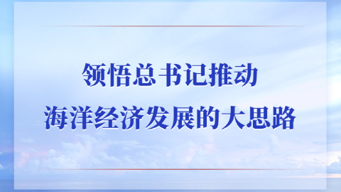 領(lǐng)悟總書記推動海洋經(jīng)濟(jì)發(fā)展的大思路