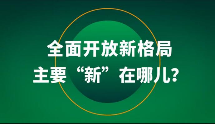 全面開放新格局主要&ldquo;新&rdquo;在哪兒？