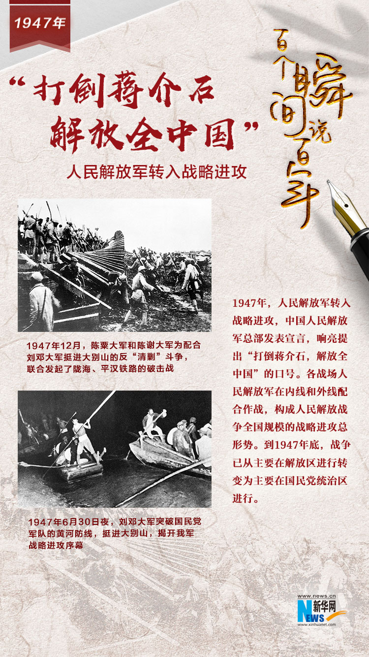 1947，&ldquo;打倒蔣介石，解放全中國(guó)&rdquo;