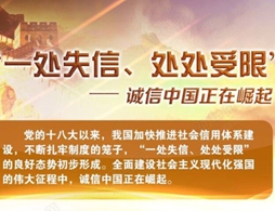 圖解：&ldquo;一處失信、處處受限&rdquo;&mdash;&mdash;誠信中國正在崛起