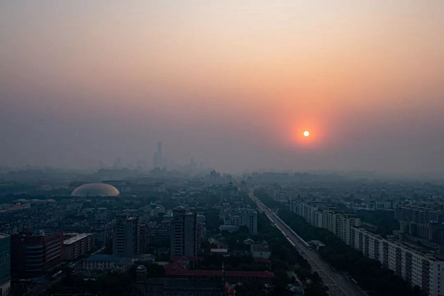 這就是今天早上的北京！