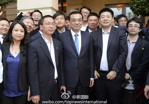 李克強：在非中企了解當?shù)匚幕拍茉「D片來源：&ldquo;新國際&rdquo;微博。