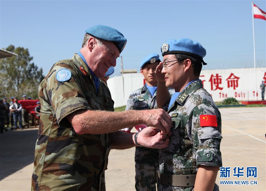 （國際&middot;圖文互動）（2）中國赴黎維和官兵榮獲聯(lián)合國&ldquo;和平榮譽勛章&rdquo;