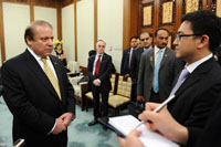 新華網(wǎng)專訪巴基斯坦總理穆罕默德&middot;納瓦茲&middot;謝里夫