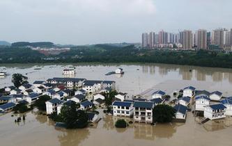 重慶長江、嘉陵江、涪江洪水過境